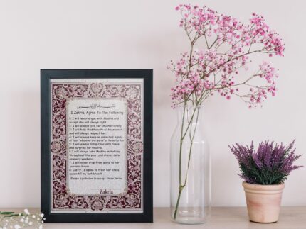 Nikkah Frame (9"x13")